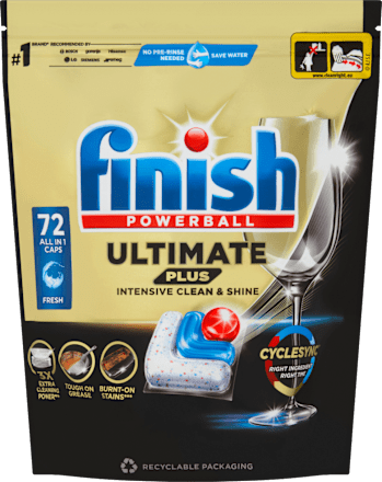 Ultimate Plus All In 1 tablete za strojno pranje posuđa Finish
