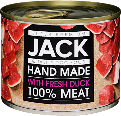 Teljes értékű állateledel kutyáknak, kacsahússal JACK