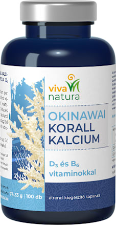 Okinawai Korall kalcium, D3 és B6 vitaminokkal Vivanatura