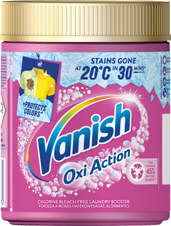 Prašak za odstranjivanje fleka na vešu u boji Vanish Oxi Action