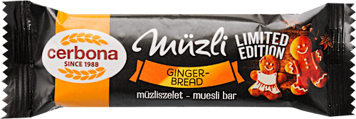 Mézeskalács ízű müzliszelet Cerbona