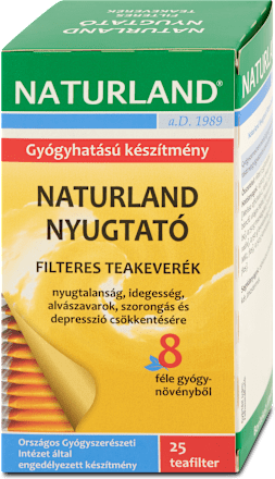 Nyugtató filteres tea, 25 filter NATURLAND