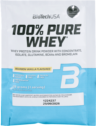 Proteínový nápoj v prášku 100 % Pure Whey New vanilka BioTechUSA