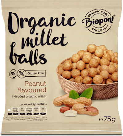 Снакс с фъстъци Organic millet balls Biopont