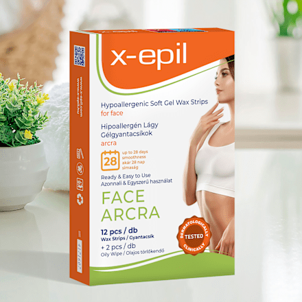 Hideggyanta csíkok arcra, hipoallergén X-Epil