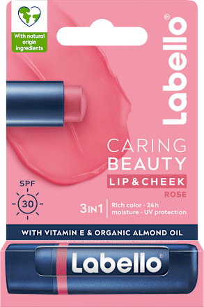 Caring Beauty 3u1 balzam za usne – Rose, SPF 30 labello