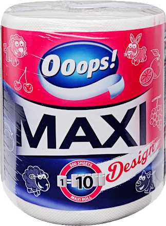 Papírtörlő Maxi, 2 rétegű, 500 lap Ooops!