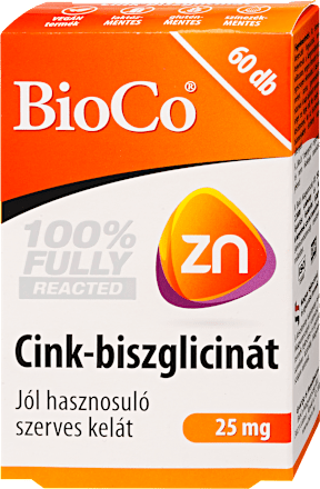 Cink-biszglicinát étrend-kiegészítő készítmény BioCo