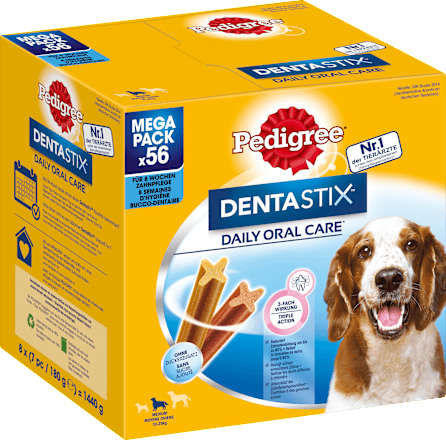 Hunde Kausnack Dentastix Zahnpflege für mittlere Hunde Mega Pack Pedigree