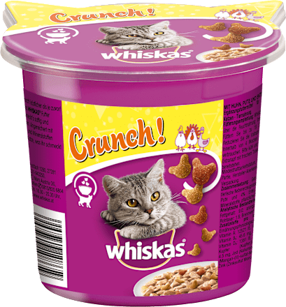 Katzenleckerlie Crunch mit Huhn, Truthahn & Ente Whiskas