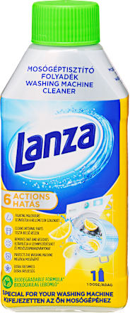 Mosógéptisztító folyadék citromos frissességgel Lanza