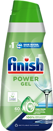 Gél do umývačky riadu Power 0 % Finish