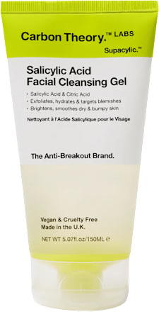 Żel złuszczający do mycia twarzy z kwasem salicylowym Carbon Theory
