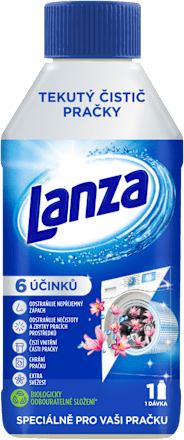 Tekutý čistič práčky so sviežou vôňou Lanza