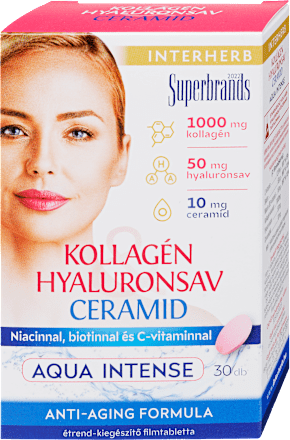 Kollagén+hyaluronsav Ceramid, aqua intense Interherb