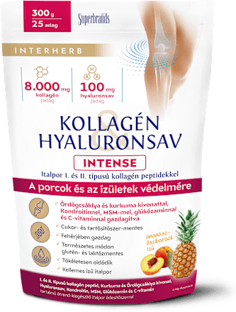Kollagén és Hyaluronsav INTENSE italpor, porcok és az ízületek védelmére Interherb