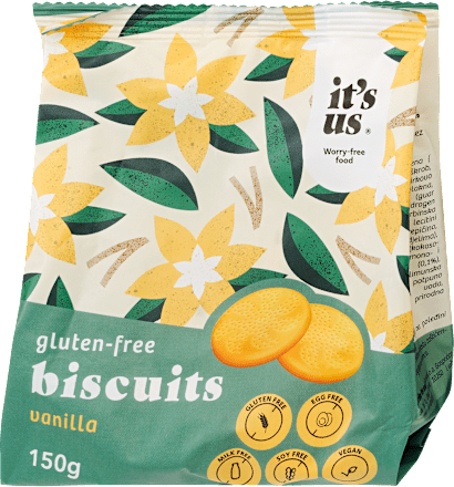 Vaníliás omlós keksz, gluténmentes  it's us