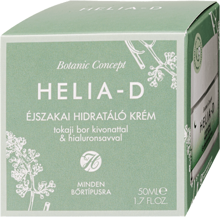 Botanic concept arckrém, éjszakai hidratáló  HELIA-D