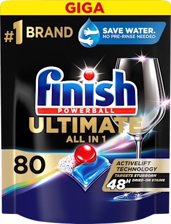 Ultimate tablete za strojno pranje posuđa Finish
