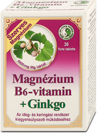 Magnézium B6-vitamin+ginkgo tabletta DR CHEN PATIKA
