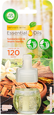 Essential Oils refill za električni osvježivač zraka - Sandalwood & Warm Vanilla AirWick
