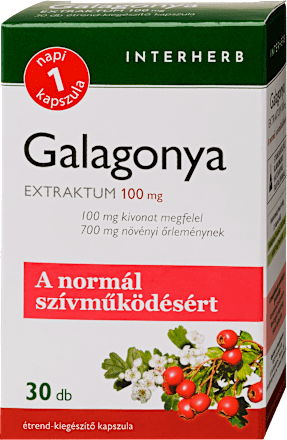 Galagonya extraktum kapszula, a normál szívműködésért Interherb