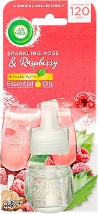 Utántöltő légfrissítő készülékhez Rozé pezsgő és málna illattal Air Wick