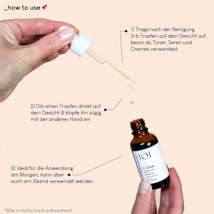 Gesichtsserum 101 C-Glow 15% Vitamin C Geek&Gorgeous