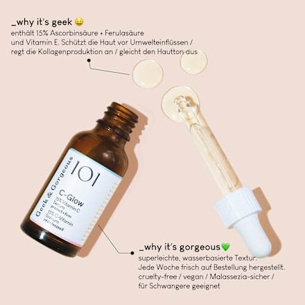 Serum C-Glow 15% Vitamin C Geek&Gorgeous