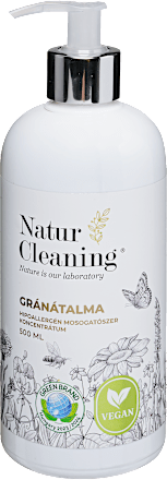 Hipoallergén mosogatószer koncentrátum gránátalma illattal, szőlőmagolajjal NaturCleaning