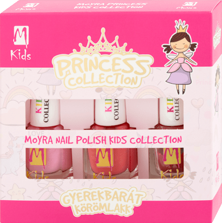 Körömlakk szett, Princess, 3X7 ML  Moyra