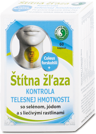Kapsuly na podporu redukcie hmotnosti Štítna žľaza Dr. Chen Patika