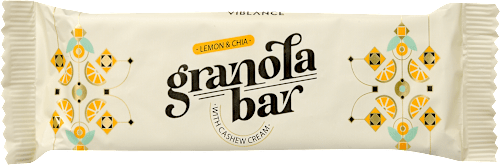Granola szelet citrommal és chiamaggal Viblance