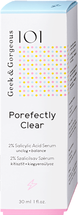 101 Arcszérum Porefectly Clear 2% szalicilsavval Geek&Gorgeous