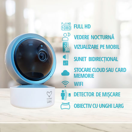 Camera video pentru supraveghere, WiFi Smart easycare
