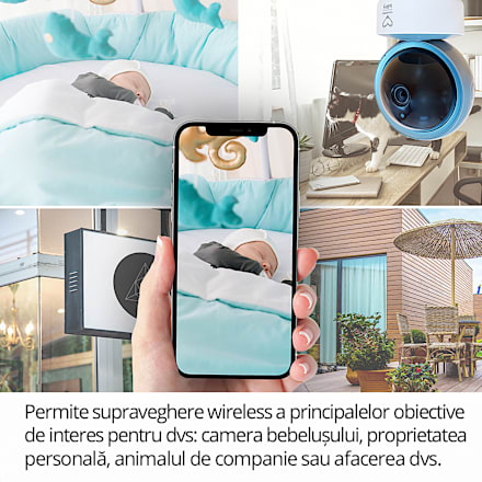 Camera video pentru supraveghere, WiFi Smart easycare