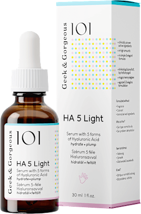 Serum HA 5 Light extra hidratant  Geek&Gorgeous