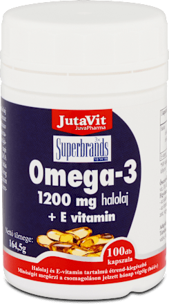 Omega-3 halolaj+E-vitamin kapszula JutaVit