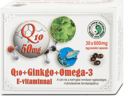 Q10+ginkgo+omega-3 kapszula DR CHEN PATIKA