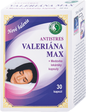 Kapsuly Valeriána Max + Medovka lekárska antistres Dr. Chen Patika