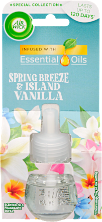 Elektromos légfrissítő utántöltő Tavaszi szellő és vanília illattal Air Wick