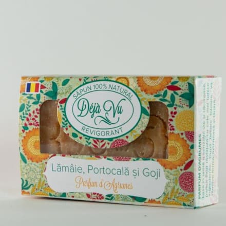 Săpun solid cu lămâie, portocală și goji DÉJÀ VU