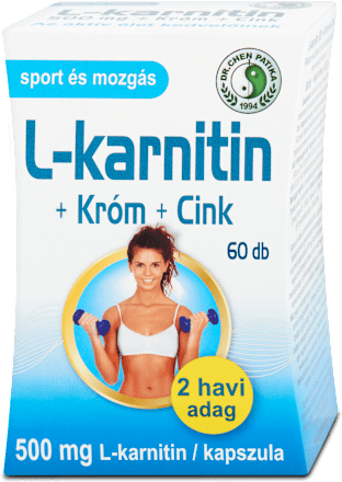 L-karnitin kapszula krómmal és cinkkel DR CHEN PATIKA