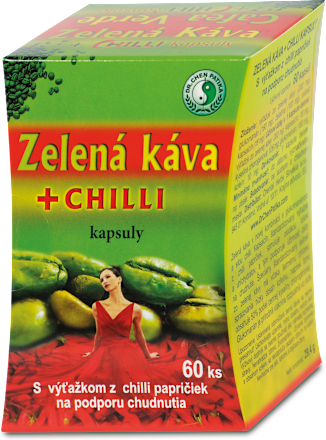Kapsuly Zelená káva + Chilli Dr. Chen Patika
