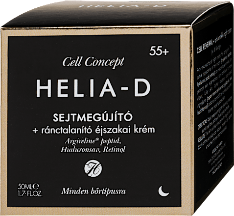 Éjszakai arckrém, ránctalanító Cell concept 55+ HELIA-D