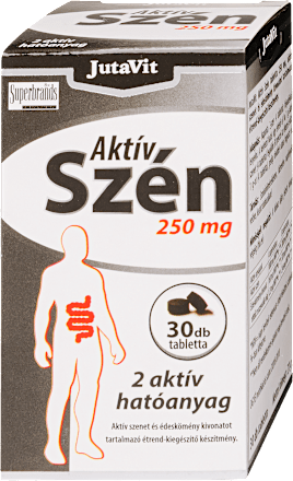 Aktív szén 250mg tabletta JutaVit