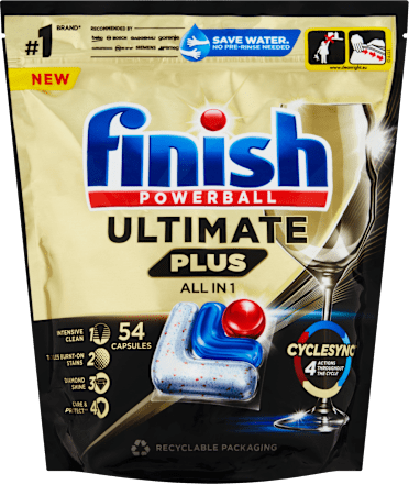 Ultimate Plus kapsule za strojno pranje posuđa Finish