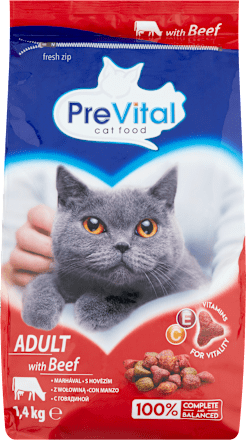 Száraz macska eledel marha PreVital