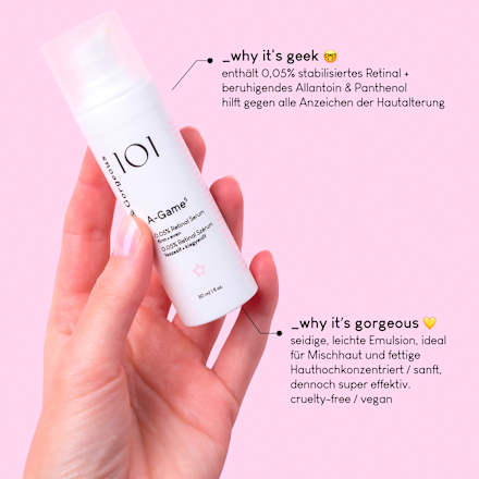 Gesichtsserum 101 A-Game-5 0,05% Retinal Geek&Gorgeous