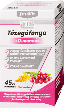 Tőzegáfonya+D mannóz tabletta JutaVit